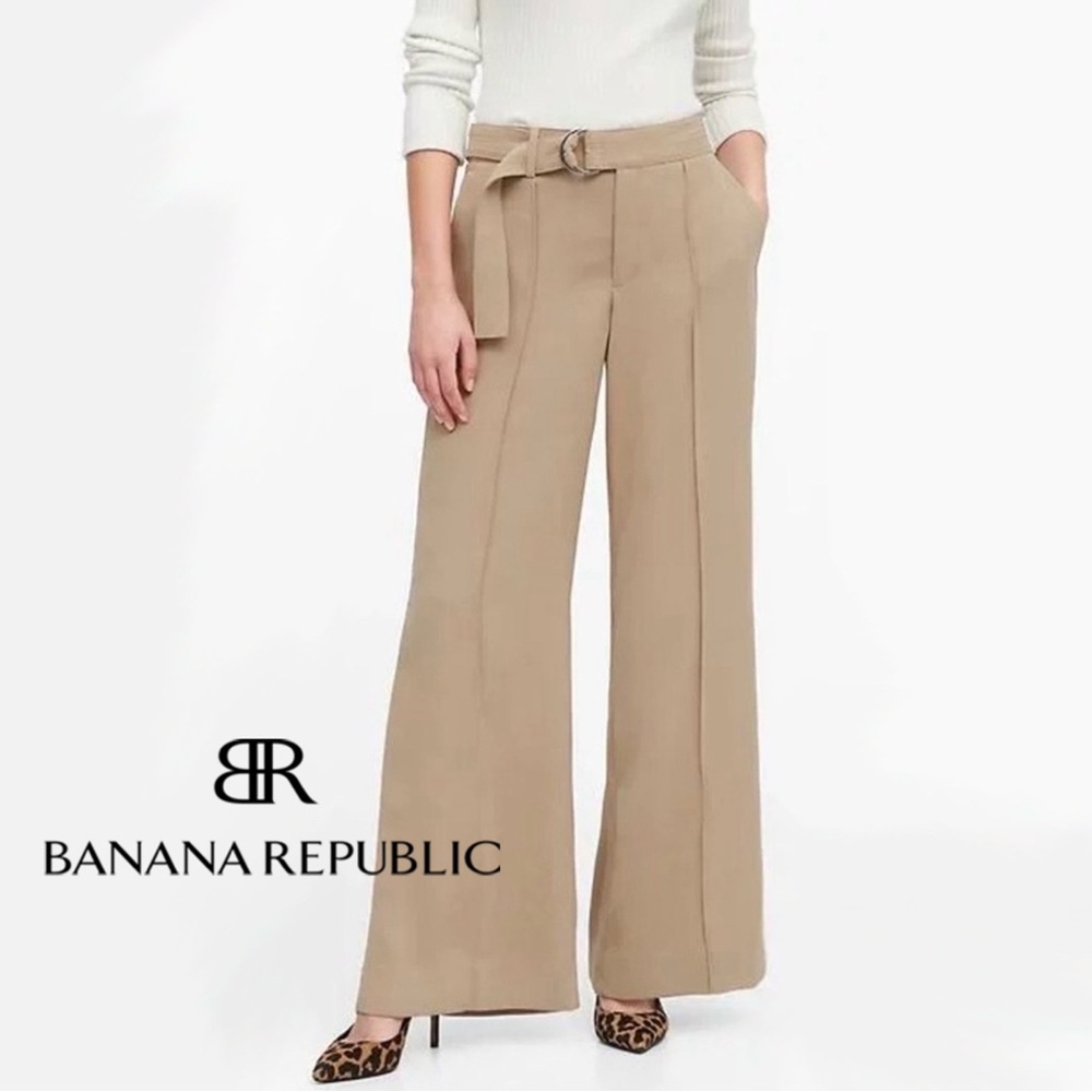 NWT Banana Republic HIGH-RISE WIDE-LEG UTILITY PANT 6